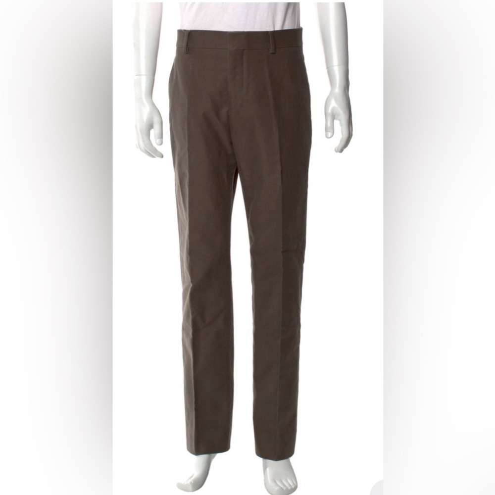 Hermes Men's Dark Olive Green/ Taupe Pants Size L | US 34